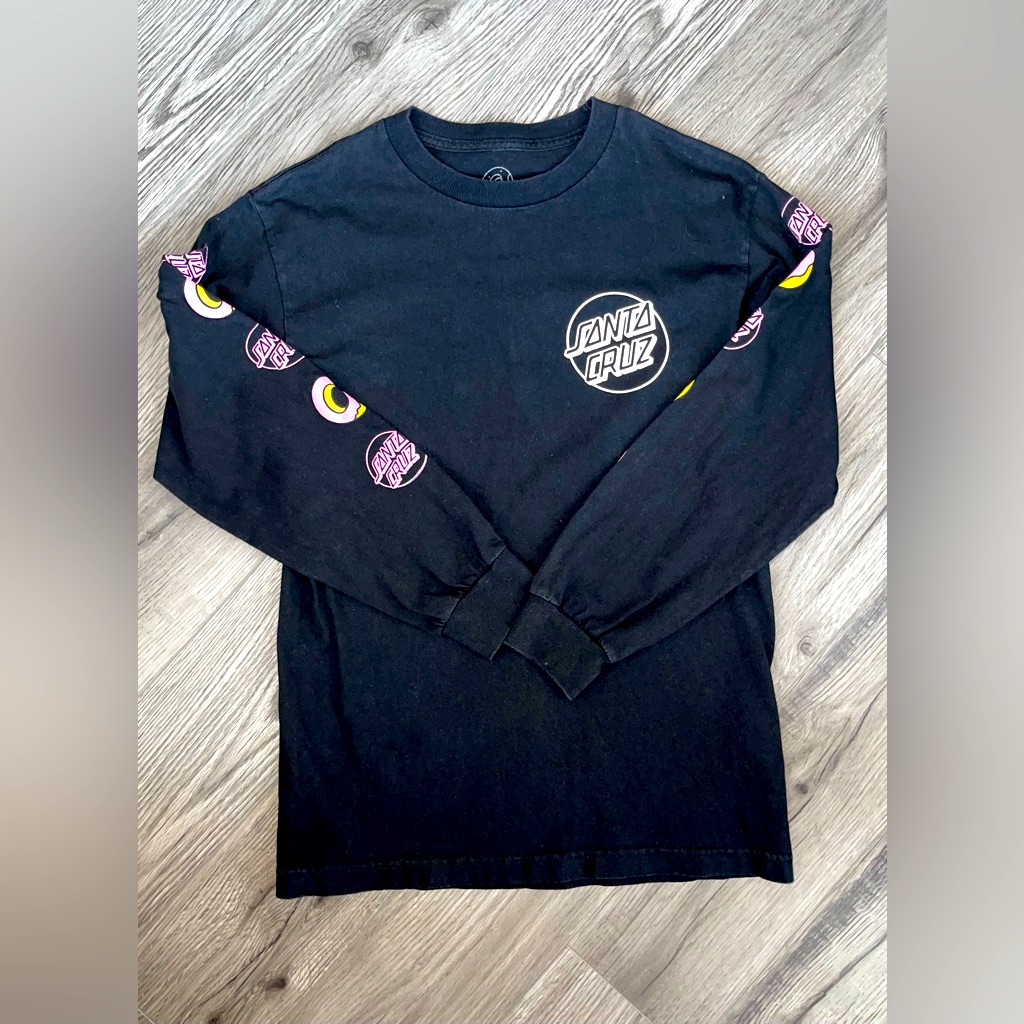 Santa Cruz Odd Future Screaming Donut Logo Long Sleeve Size Small Skateboard